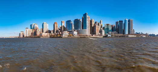 Manhattan Shore in New York, United States.