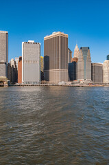 Fototapeta na wymiar Manhattan Shore in New York, United States.