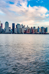 Fototapeta na wymiar Manhattan Skyline as seen from Jersey City, New York, United States of America.