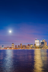 Manhattan Skyline as seen from Jersey City, New York, United States of America.