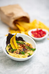 Ackee Dip with Plantain Chips
