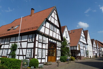 Fototapeta na wymiar Dielenhaus in Blomberg