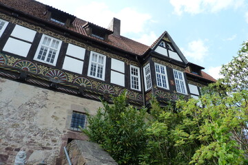 Fachwerkhaus auf Burg Blomberg