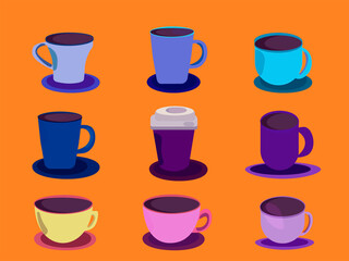 set of cups