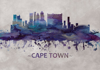 Fototapeta premium Cape Town skyline