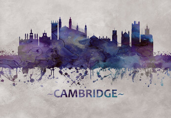 Cambridge England Skyline 