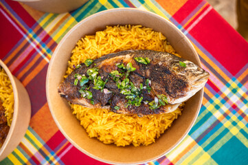 rice with fish