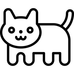 Nyan cat icon, NFT related vector illustration