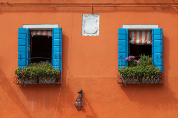Fenster, Burano, Venedig