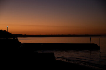 Obraz premium Dusk over Ryde, Isle of Wight