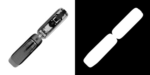 3D rendering illustration of a metal lighter