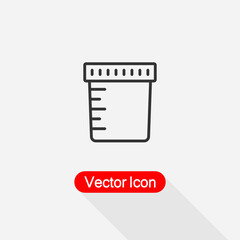Urine Icon,Jar for Analysis Icon Vector Illustration Eps10