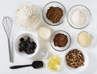 ingredients on the table. cooking and baking food.