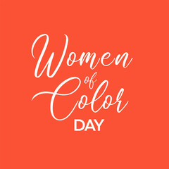 Obraz na płótnie Canvas Women of Color Day