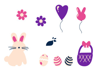 Elementos gráficos sobre a páscoa