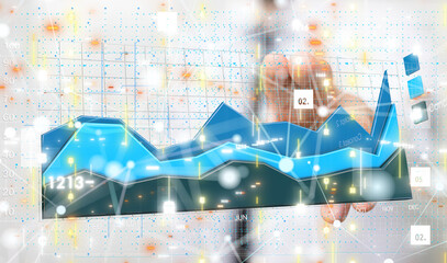 diagram Futuristic wave, Futuristic data stream