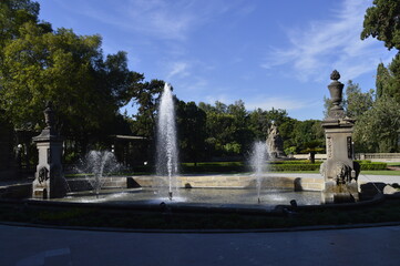 Fototapeta na wymiar Fonte do parque Chapultepec