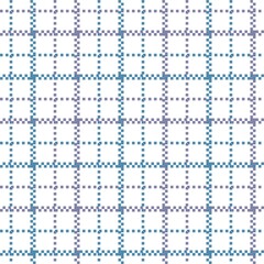 Pastel blue and purple seamless line plaid tablecloth gingham or fabric pattern on the white background. Vector illustration.