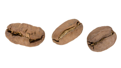 Coffee beans isolated on white background