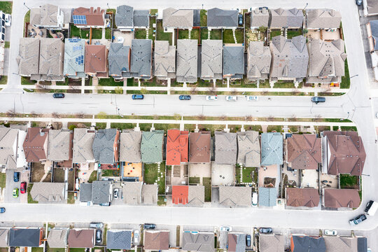 markham houses  drone view 