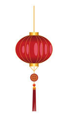 red chinese lamp