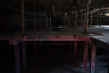 Dark Abandoned warehouse