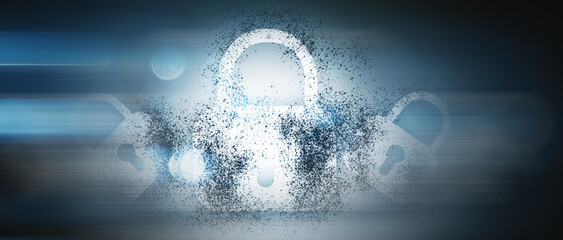the digital lock is destroyed. computer security