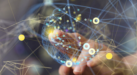 conference Digital Network and data concept 3d