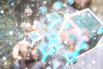 conference Digital Network and data concept 3d