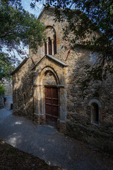 Fototapeta na wymiar Stone Church in Sestri Levante