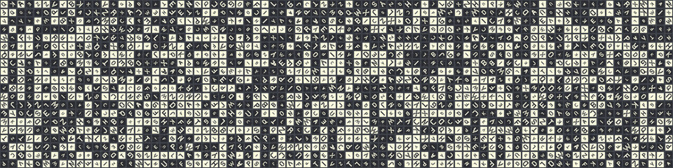 Abstract Geometric Pattern generative computational art illustration