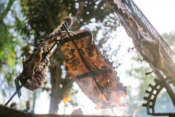Costillar de ternera a la llama