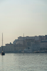 Fototapeta premium Morning walk in old part of Gaeta, ancient Italian city in province Latina