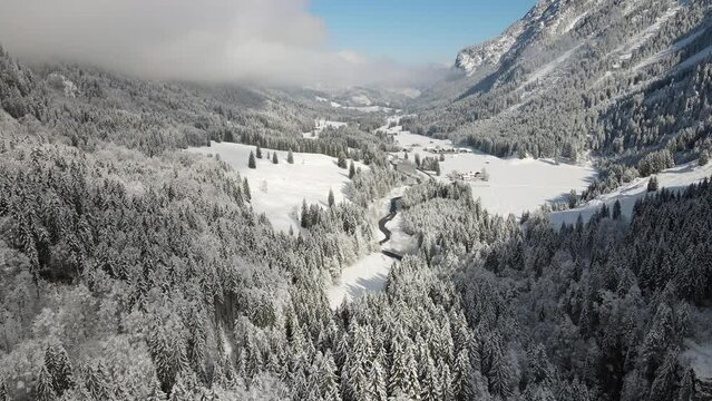 Alpen im Winter, Allg&auml;u, Germany