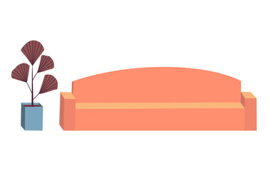 Element of open space office interior. Modern business workplace or workspace, creative co-working center empty no people