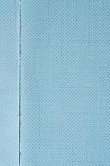 blue paper background with torn edge element
