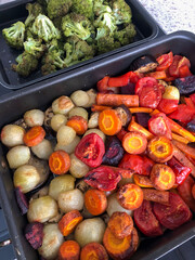 vegetables on the grill