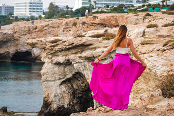 woman in a dress