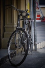 old bicycle on the street