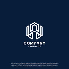 creative initials A logo design inspiration for your business