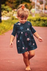 Fototapeta premium little child running