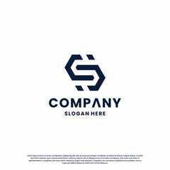 Fototapeta premium creative letter S, S S, logo design monogram for your business