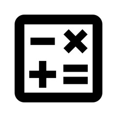 Obraz premium Calculate Icon 