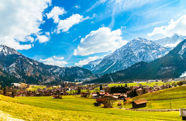 Winter Landscape around Bad Hindelang, Bavaria, Germany