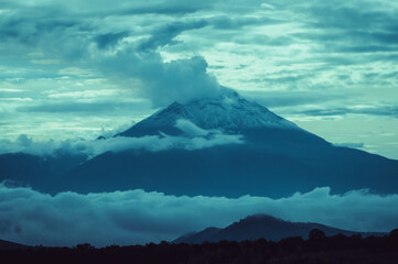 Paisaje Popocatépetl, paisajes mexicanos.