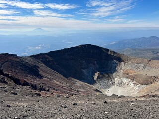 volcanic landscape in island