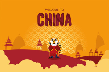 chinese new year pagodas