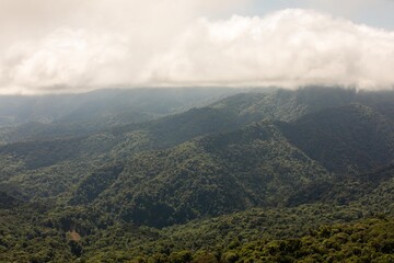 Misty landscape in Monteverde, CostaRica