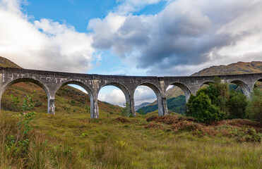  Glenfinnan viaduct in Scotland , UK