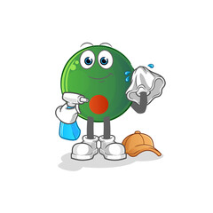 bangladesh flag cleaner vector. cartoon character